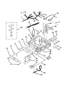Control Panel And Separator Parts Diagram and Parts List for MLE27PDBZW1  Maytag Dryer