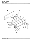 CONTROL PANEL (REV. A - D) Diagram and Parts List for DEM202H  Norge Dryer