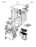 EXTERIOR Diagram and Parts List for LDG9127W  Norge Dryer