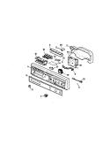 CONTROL PANEL Diagram and Parts List for NDU2CA-01  Norge Dishwasher