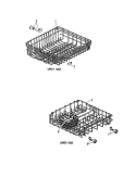 RACK Diagram and Parts List for NDU2CA-01  Norge Dishwasher