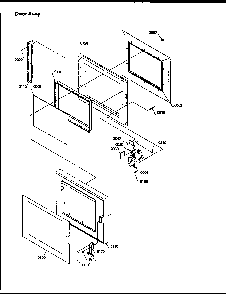 Door Assy Diagram and Parts List for RFS511SW2-P1300104MX  Amana Microwave