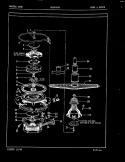 PUMP & MOTOR Diagram and Parts List for DU24D2A1  Maytag Dishwasher