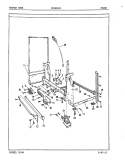 FRAME Diagram and Parts List for DU24D2A1  Maytag Dishwasher