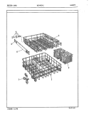 BASKET Diagram and Parts List for DU24D2A1  Maytag Dishwasher