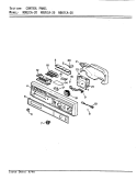 CONTROL PANEL Diagram and Parts List for NDU2CA-20  Norge Dishwasher