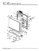 DOOR Diagram and Parts List for NDU2CA-20  Norge Dishwasher