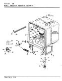 TUB Diagram and Parts List for NDU2CA-20  Norge Dishwasher