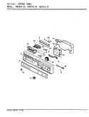 CONTROL PANEL Diagram and Parts List for NDU2CA-25  Norge Dishwasher