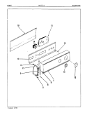 CONTROL PANEL (REV. A - C) Diagram and Parts List for DEJ254A  Norge Dryer