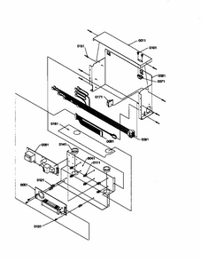 Control Assy Diagram and Parts List for S148DA01-P1305602W  Amana Refrigerator
