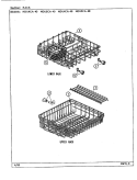 RACK Diagram and Parts List for NDU4CA-48  Norge Dishwasher