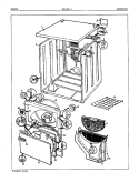 EXTERIOR (ORIG. REV. A) Diagram and Parts List for DGJ181W  Norge Dryer