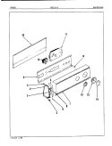 CONTROL PANEL (ORIG. REV. A) Diagram and Parts List for DGJ181H  Norge Dryer
