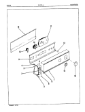 CONTROL PANEL (REV. A - B) Diagram and Parts List for DGJ204A  Norge Dryer