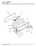 CONTROL PANEL (ORIG. REV. A - D) Diagram and Parts List for DGL203AC  Norge Dryer