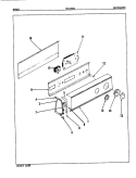 Part Location Diagram of 53-2306 Maytag CONTROL PANEL