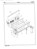 CONTROL PANEL (REV. E - F) Diagram and Parts List for LWL263W  Amana Washer