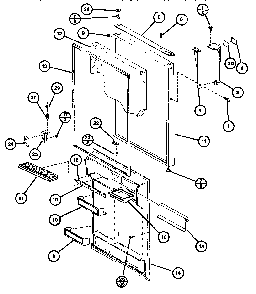Refrigerator Door Diagram and Parts List for TL18G-P75535-10W  Amana Refrigerator