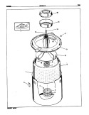 TUB (ORIG. REV. A) Diagram and Parts List for LWK206W  Norge Washer