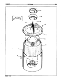 TUB (ORIG. REV. A) Diagram and Parts List for LWK206NC  Norge Washer