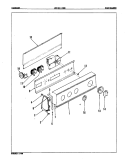 CONTROL PANEL (ORIG. REV. A) Diagram and Parts List for LWK206NC  Norge Washer