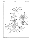 BASE & DRIVE Diagram and Parts List for TLWL202W  Norge Washer