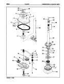 TRANSMISSION & RELATED PARTS Diagram and Parts List for TLWL202W  Norge Washer