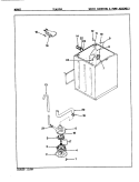 WATER CARRYING & PUMP ASSEMBLY Diagram and Parts List for TLWL204W  Norge Washer