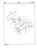 CONTROL PANEL Diagram and Parts List for TLWL204W  Norge Washer