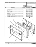 DOOR Diagram and Parts List for 90FA-3KX  Magic Chef Wall Oven