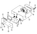 CONTROL PANEL Diagram and Parts List for L9844VPV  Norge Wall Oven