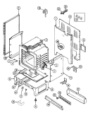 BODY Diagram and Parts List for L6892VRV  Norge Range