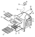 OVEN Diagram and Parts List for L6892VRV  Norge Range