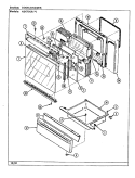 DOOR / DRAWER Diagram and Parts List for N3478XRW  Norge Range