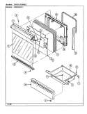 DOOR / DRAWER (N3520SR) Diagram and Parts List for N3510KRA  Norge Range