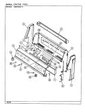 CONTROL PANEL Diagram and Parts List for N3875XRW  Norge Range