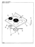 TOP ASSEMBLY Diagram and Parts List for N3875XRW  Norge Range