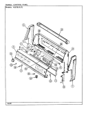 CONTROL PANEL Diagram and Parts List for N3878XRA  Norge Range