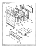 DOOR / DRAWER Diagram and Parts List for N3878XRA  Norge Range