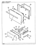 DOOR / DRAWER (N3110PPx) Diagram and Parts List for N3110PPW  Norge Range