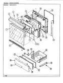 DOOR / DRAWER (N3121XPx) Diagram and Parts List for N3110PPW  Norge Range
