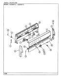 CONTROL PANEL Diagram and Parts List for N3510PPW  Norge Range