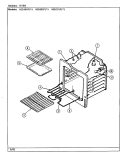 OVEN (N3510PPx, N3520SPx) Diagram and Parts List for N3510PPW  Norge Range