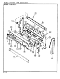 CONTROL PANEL Diagram and Parts List for N3832XRA  Norge Range