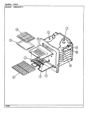OVEN Diagram and Parts List for N3832XRA  Norge Range