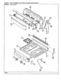 TOP ASSEMBLY (N3121XRx) Diagram and Parts List for N3121XRW  Norge Range