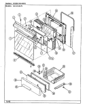DOOR / DRAWER (N3121XRx) Diagram and Parts List for N3121XRW  Norge Range