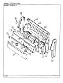 CONTROL PANEL Diagram and Parts List for N3438SRW  Norge Range