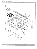 TOP ASSEMBLY Diagram and Parts List for N3472SRW  Norge Range